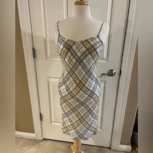 W by Worth Pearl sequin gray and yellow plaid mistress-Size 4 - Picture 1 of 11